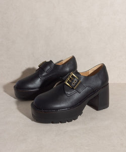 Hunter - Buckled Platform Loafers