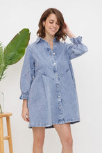 Load image into Gallery viewer, Apple Picking Denim Dress
