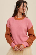 Load image into Gallery viewer, Color Block Ribbed Knit Sweater
