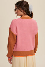 Load image into Gallery viewer, Color Block Ribbed Knit Sweater
