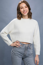 Load image into Gallery viewer, Wool Blend Cropped Sweater Top
