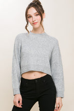 Load image into Gallery viewer, Wool Blend Cropped Sweater Top
