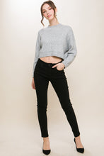 Load image into Gallery viewer, Wool Blend Cropped Sweater Top
