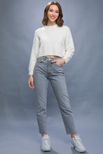 Load image into Gallery viewer, Wool Blend Cropped Sweater Top
