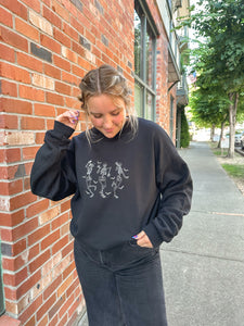 Dancing Skellies EMBROIDERED Crewneck