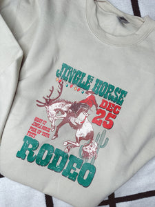 Jingle Horse Rodeo Holiday Crewneck