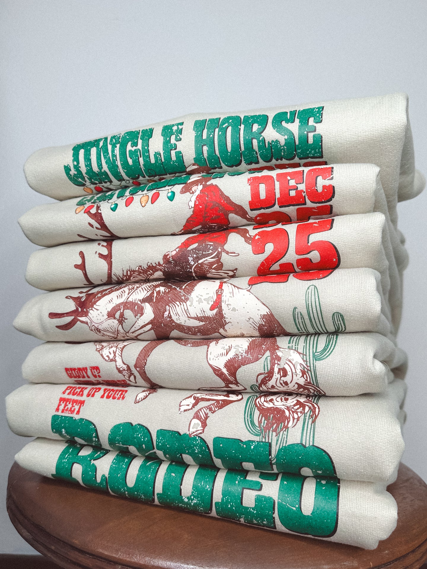 Jingle Horse Rodeo Holiday Crewneck