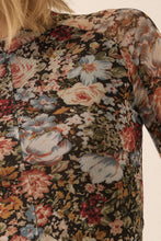 Load image into Gallery viewer, Karlie Mesh Floral Top
